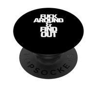 FA&FO F AUTOUR ET & DÉCOUVREZ drôle malédiction mauvais mot jurer PopSockets PopGrip Adhésif