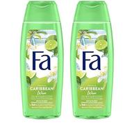 Fa - Gel Douche Corps Frais et Tonifiant - Island Vibes - Caribbean Wave - Formule de pH neutre pour la peau - Testé sous contrôle dermatologique - Bouteille de 250 ml (Lot de 2)
