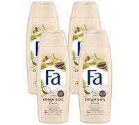 Fa Gel Douche Corps, Huile de Coco et Parfum Beurre de Cacao, 250ml (Lot de 4)