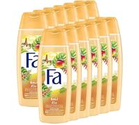 Fa - Gel Douche Corps - Island Vibes - Bali Kiss - Formule de pH neutre pour la peau - Testé sous contrôle dermatologique - Bouteille de 250 ml (Lot de 12)