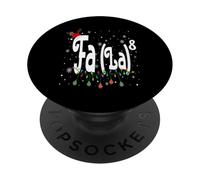 FA (LA) 8 Chapeau de Père Noël Humoristique FA La Math Teacher PopSockets PopGrip Adhésif