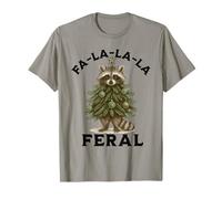 FA-la-la Feral Arbre de Noël Motif Raton Laveur T-Shirt