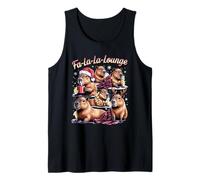 FA-la-la-Lounge Funny Capybara Christmas Cozy Vibes Débardeur