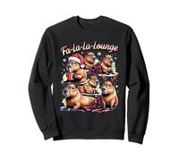 FA-la-la-Lounge Funny Capybara Christmas Cozy Vibes Sweatshirt