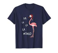 FA La La Mingo Flamant Pink avec Bonnet de Noël T-Shirt