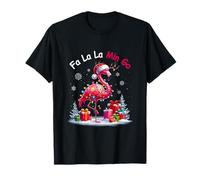 FA La Lala Mingo Flamingo Rose Noël Tropical Cheer T-Shirt