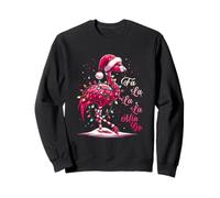 FA Lala Mingo Flamingo Sapin de Noël Tropical Christmas Lights Sweatshirt