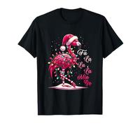FA Lala Mingo Flamingo Sapin de Noël Tropical Christmas Lights T-Shirt