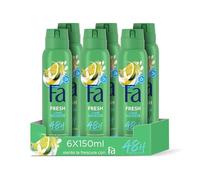 Fa Lot de 6 déodorants en spray Citron des Caraïbes - 150 ml - Total de 900 ml
