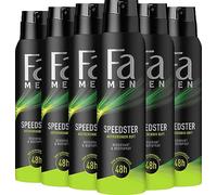 FA Lot de 6 déodorants en spray pour homme Speedster 150 ml