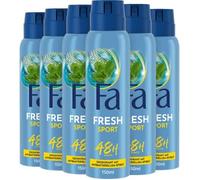 FA Lot de 6 déodorants en spray pour le sport (6 x 150 ml)