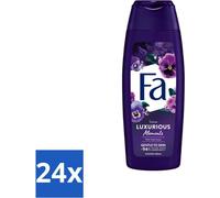 Fa - Luxurious Moments - Crème de douche - Violettes roses - 250 ml - Paquet de valeur - 24 pièces