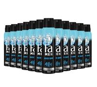 Fa Men Kick Off Lot de 12 déodorants en spray 150 ml Parfum rafraîchissant sans aluminium pour une protection jusqu'à 48 h sans résidus de déodorant
