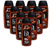 Fa Men Lot de 10 gels douche 2 en 1 pour corps et cheveux Dark Passion 10 x 250 ml