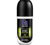 FA MEN Lot de 6 déodorants roll-on Sport Energy Boost, 50 ml