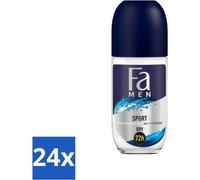 Fa Men - Sport - Déodorant à bille - Vert Citrus - 50 ml - Pack avantage - 24 pièces