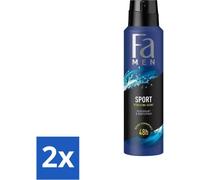 Fa Men - Sport - Déodorant Spray - Parfum vitalisant - 150 ml - Pack avantage - 2 pièces