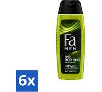 Fa Men - Sport Energy Boost - Gel douche - Corps, cheveux & visage - 250 ml - Pack avantage - 6 pièces