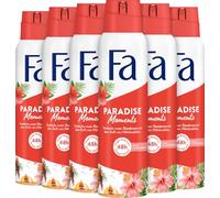 FA Paradise Moments Lot de 6 déodorants en spray pour femme, 150 ml