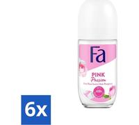 Fa - Pink Passion - Déodorant - Rose - 50 ml - pack économique - 6 pièces