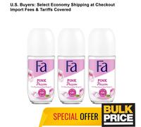 Fa Rose Passion Femme Parfumé Déodorant Roll-On Sweat Odor- Protection 3-pack