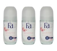 Fa Sensitive Invisible Lot de 3 roll-on anti-transpirants - White Musk - 50 ml - Protection douce jusqu'à 48 h