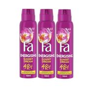 FA Sunset Dream Lot de 3 déodorants en spray énergisant 150 ml