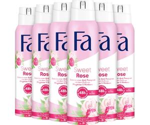 Fa Sweet Rose Deodorant Spray - 6 x 150 ml