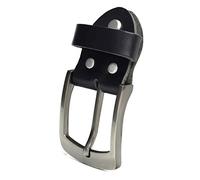 Fa.Volmer ® Boucle de remplacement unique pour ceinture en cuir noir 1,5" Type #10125, Noir , 38mm Leder