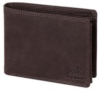 Fa.Volmer VO11 Portefeuille en cuir pour homme - Double couture extra stable - 9 compartiments pour cartes de crédit - Format paysage, 04 gris Hunter, m, Classique