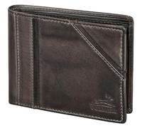 Fa.Volmer® #VO19 Portefeuille en cuir véritable pour homme - Format paysage - Marron/noir - Avec protection RFID, gris, Trifold Standart, Trifold