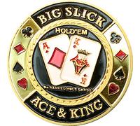 Fa. Wessel Poker Card Guard big Slick en Or véritable