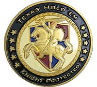 Fa. Wessel Poker Card Guard Knight En Or Véritable