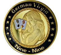 Fa. Wessel Poker Card Protector - Métal - 40 mm, 3 mm, env. 30 g