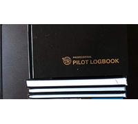 FAA Standard Professional Pilot Logbook, Noir, 658 Entries, Noir, Couverture rigide