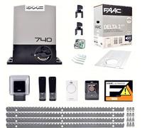 FAAC DELTA 2 740 Kit 4 Mètres crémaillère métallique automatisation portail coulissant