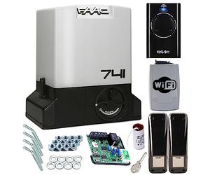 FAAC Delta 3 741 Interrupteur de porte automatique avec contrôleur Wi-Fi pour max. 900 kg Puissance 500 W avec 1 télécommande + télécommande Wi-Fi Smart Gate