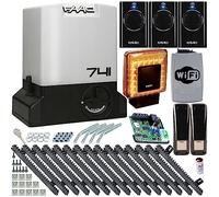 FAAC Delta 741 Delta 3 Interrupteur de porte automatique avec contrôleur Wi-Fi pour max. 900 kg Puissance 500 W avec 3 télécommandes 6 m Alarme Light Barrier xLED pour portail de jardin