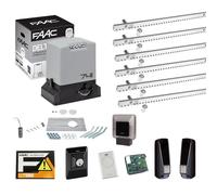 FAAC Kit Delta 3 741 Pour Portail Coulissant Charge 900Kg 220V 6MT Crémaillère