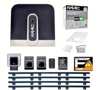 FAAC Rapid C720 Kit automatisation portail coulissant électromécanique 24 V - Rapide 400 kg avec 4 mètres de rack en nylon