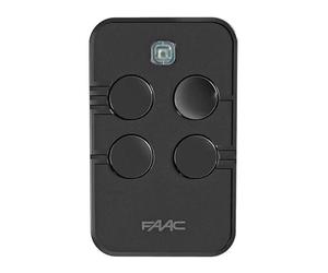 FAAC Télécommande de Garage Faac XTO4 SLH-DS 868MHz, remplace les télécommandes XT4 SLH 868MHz, XT4 868 SLH Noir, émetteur de Garage