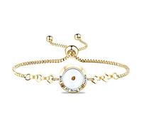 FAADBUK Bracelet chrétien avec graines de moutarde - Cadeau chrétien avec Dieu All Things Are Possible - Bijoux religieux pour femme et fille, Métal, Faadbuk