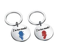 FAADBUK Ensemble de porte-clés inspiré de Miser Brothers - Cadeau idéal pour les fans de Miser Brothers - Miser à la chaleur et à la neige, I'm Too Much, Small