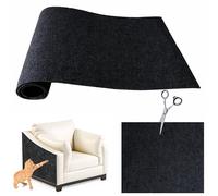 FaAmour Tapis à griffer autocollant pour chat - 30 x 100 cm - Fixation murale - Anti-rayures - Pour mur d'escalade - Tapis de protection pour meubles - Idéal pour les sols, canapés, chaises (noir)