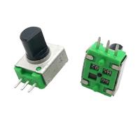 FAANAS Potentiomètre à poignée de Type D, 60 degrés, 3 Broches, sans Support Vertical, Bouton de Volume, Interrupteur d'amplificateur 3P, B502, 5 Paquets