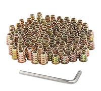 Faankiton 100 Pièces Écrou Hexagonal Fileté en Alliage de Zinc, Écrous Filetés Bois pour Meuble, Écrous D'insertion Filetés, Insert Fileté Hexagonale Écrous (M8*15mm, M8*20mm)