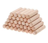 Faankiton 1000 Pièces Goujons Chevilles en Bois 6x30mm, Cheville de Meuble, Chevilles Cannelés en Bois, Goujon Bois pour Projets D'artisanat de Meubles et Bricolage