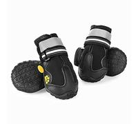 Faankiton 4 Pièces Chaussures de Chien Bottes Chien, Chaussure Chien Imperméables avec Sangles Réfléchissantes et Semelle Antidérapante pour Moyen Grand Chien (8#)