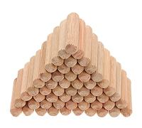 Faankiton 400 Pièces Goujons Chevilles en Bois 10x40mm, Cheville de Meuble, Chevilles Cannelés en Bois, Goujon Bois pour Projets D'artisanat de Meubles et Bricolage