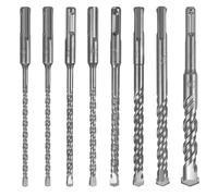 Faankiton 8PCS Forets à Béton SDS Plus, Coffret Forets à Béton, Foret à Percussion Électrique SDS-Plus Foret pour Perforateur à Maçonnerie pour Brique, Pierre, Naturelle, Métal